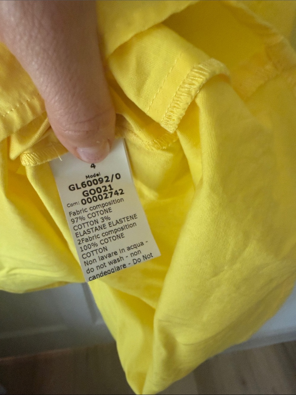 G. Label Zelda Rounded-Sleeve Drawstring Dress in Yellow - Picture 8 of 8